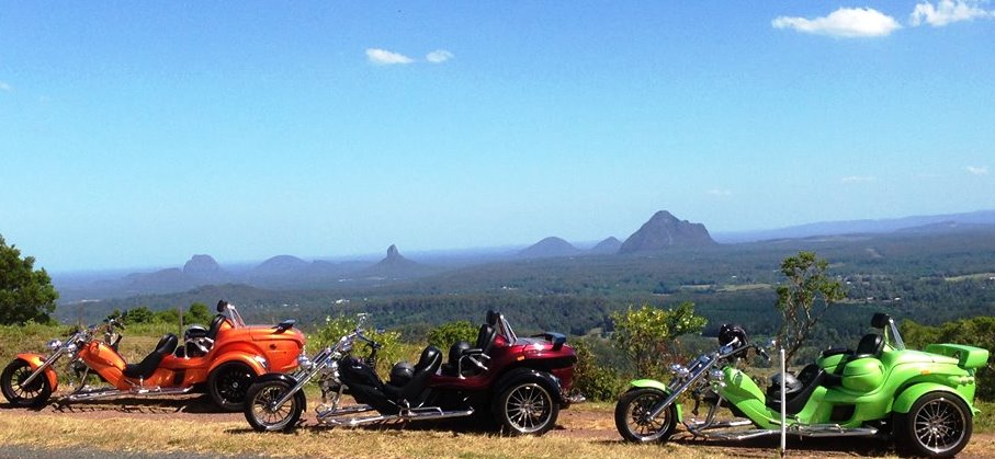 Fun tours on Trikes Hinterland Sunshine Coast